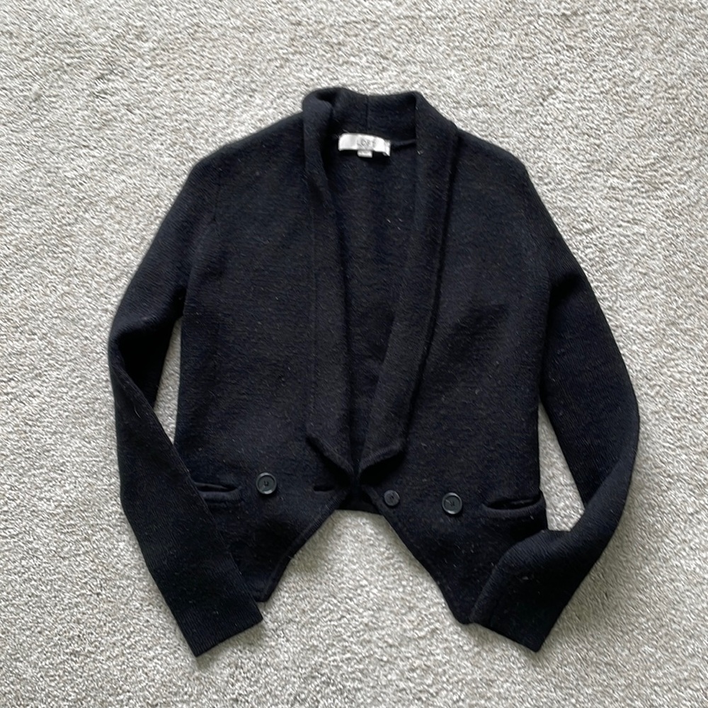 LOFT | Black Sweater Blazer | S